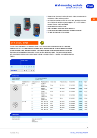 Thumbnail of document Data Sheet - 8579/8581 Series Plugs & Receptacles